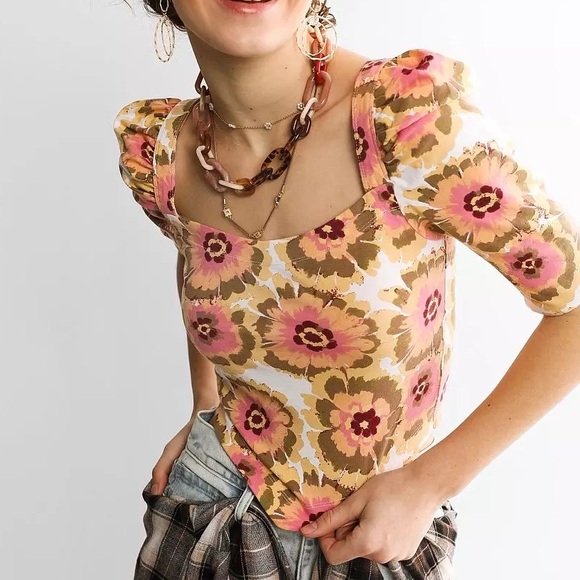 🌻🚨🆕FINAL SALE PRICE🚨FREE PEOPLE GIVE ME MORE TOP-IVORY COMBO - Picture 3 of 16